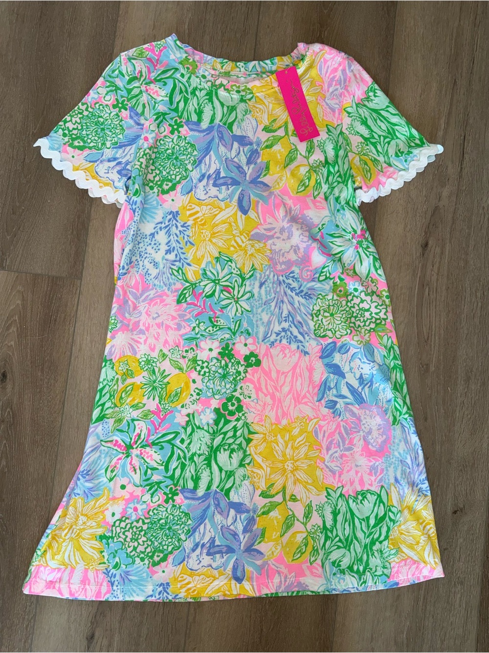 NWT Lilly Pulitzer Bright Delight Patch Cody Shirt Dress Small S
